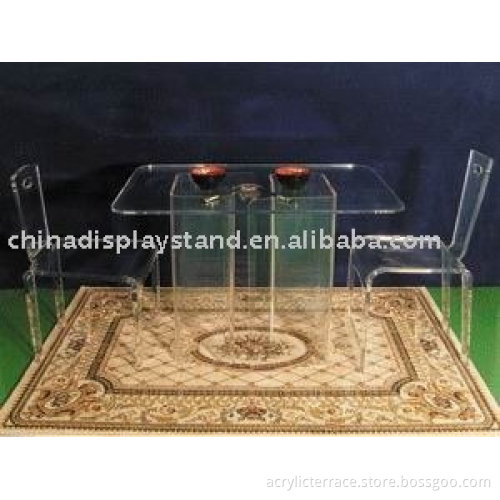 Acrylic table and chair